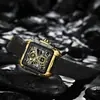 Lige/Lige Nuevo Reloj Deportivo Retro de Silicona Resistente al Agua Cuadrado con Calendario Reloj de Cuarzo