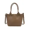 2026 Nueva Moda Invierno Estilo Coreano Tendencia Estética Color Sólido Casual Simple Cruzado al Hombro Bolso de Mano Bolso Cubo para Mujer