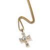 Hip hop antiguo lindo europeo y americano nuevo plata S925 tamaño mixto circonio engastado en garra colgante de cruz joyería de moda de lujo ligero accesorios