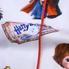 Comercio exterior transfronterizo juegos de pijama europeos y americanos para niños con cuello camisero, estampado de dibujos animados, tela ignífuga, ropa de casa de manga corta al por mayor