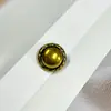 Botões de Metal Vintage Estilo Chanel Borda Pontilhada Dourado Antigo Pé Alto Cogumelo para Casacos de Pele, Jaquetas e Ternos