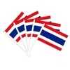 Tela de Fondo Bandera de Tailandia Transfronteriza Decoración Celebración Día Nacional Cadena de Banderas Abanico de Bandera Bandera de Mano