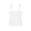 Z Verão 2025 Nova Roupa Feminina Estilo Minimalista Forro Patchwork Top Reto Decorado com Laço Slim-Fit 3120422
