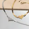 Pulsera de Cadena con Colgante de Corazón Simple de Acero Inoxidable para Mujer, Pulsera de Cadena Hueso de Serpiente con Corazón de Durazno de Moda y Versátil