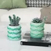 Pote de Armazenamento Redondo de Gesso Aromaterápico com Fita de Renda Molde de Silicone para Velas Copo para Velas Ornaments Ferramenta de Moagem com Cola