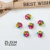Acessórios de Nail Art Acabados com Pilhas de Diamantes, Novos Diamantes Coloridos Doces da Moda, Estilos de Alta Qualidade, Diamantes Quadrados em Formato de Coração, Dopamina