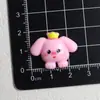 Cabeza de Animal Linda Dibujo Animado Hecho a Mano DIY Accesorios de Pegamento de Crema Piezas Pequeñas de Resina Decoración para Zapatos de Madera Kit de Materiales