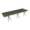 Cama Dobrável de Liga de Alumínio para Exterior Portátil para Acampamento Caminhada Cama de Acampamento Alta e Baixa Ajustável Cama para Intervalo de Almoço Pessoa Única Direto da Fábrica