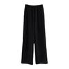 Pantalones de Chenilla de Pierna Ancha para Mujer Primavera y Otoño Pantalones Finos de Pana Sueltos Versátiles Forro Polar Largo hasta el Piso Casuales Rectos