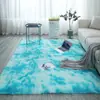 Alfombra larga de pelo para uso doméstico en sala de estar para niñas, alfombra de mesita de noche para dormitorio, felpudo de felpa de cobertura total, alfombra para sofá y mesa de centro