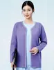 Suéter Médico e de Enfermagem Uniforme de Enfermeira Manga Longa Cardigã Grosso Roupa Externa Salão de Beleza Roupa de Trabalho Macio Amigo da Pele Quente e Confortável