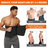 Corsé de Neopreno Deportivo Fitness Abdomen Tinker Sello de Cintura Hebilla con Cremallera Sudor de Ráfaga Rápida Material de Buceo Moldeador de Cuerpo para Hombres