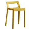Silla moderna minimalista con respaldo, disponible en múltiples colores, taburete alto con diseño hueco, popular en restaurantes y cafeterías como silla de espera