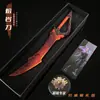 Mercadoria Pacífica do Jogo Pubg: Armas Lendárias, Nunchaku Shenlong, Espadas Duplas de Lava, Foice de Batalha, Conjunto de Modelo de Metal Lâmina Fragmentada