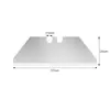 Fábrica Xirui Lâmina Trapezoidal Personalizada Lâmina de Corte Industrial Lâmina de Formato Especial Faca de Corte Espessada Lâmina Preta Afiada Lâmina