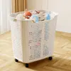 Cesta de Ropa Sucia para el Hogar Cesta de Almacenamiento para Baño Lujo Ligero Cubo para Ropa Sucia Cesta de Ropa Sucia con Compartimentos Venta al por Mayor