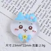 Gelo através de fofo pequeno oito desenhos animados acessórios de joias diy cola de creme resina pequenos acessórios grampo de cabelo saco de material artesanal