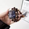 Correa de Reloj con Cuentas de Grano de Café Adecuada para Apple Watch Series 78910 Huawei Fit4 Gt5 Samsung Xiaomi 10 Correa de Muñeca
