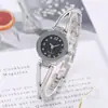 Em estoque atacado clássico moda coreana diamante senhoras temperamento pulseira relógio requintado pequeno mostrador relógio de quartzo
