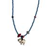 Dulce y Lindo Colgante de Vaca de Dibujos Animados Collar de Cuentas Pulsera Magnética de Cuentas Redondas Rojas y Perlas Blancas Simples y Modernas