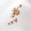 Tapón de Silicona Color-Preservante Relleno de Oro de 14K Cadena de Cuentas Ajustable Pulsera de Posicionamiento de Cuentas Separador de Ábaco Accesorios de Joyería DIY