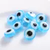 Em estoque] resina Olho do Diabo contas soltas contas planas DIY acessórios de joalheria de comércio exterior acessórios para miçangas contas de olho 6mm