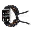 Para Apple Watch iwatch8765 Exterior Bicolor Trenzado Cordón Retráctil Correa Intercolor