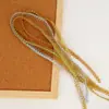 Ventas Directas de Fábrica, Suministro en Stock de Borde de Encaje Pequeño Curvado de un Solo Lado con Hilo Dorado y Plateado de 1 cm para Ropa, Prendas de Vestir y Accesorios de Cortina