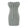 Estilo Deseo Puro: Conjunto Sexy de Camisola con Lazo y Falda Bodycon para Mujer, Nuevo Conjunto de Dos Piezas de Manga Larga para Otoño con Protección Solar