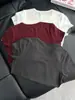 Dy4060 - Blusa Feminina Gola Redonda Lisa de Manga Curta, Macia e Justa, Versátil e Simples, para Primavera