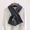 Nuevo Calientacuellos de Punto Estilo Coreano para Mujer Invierno Cálido Tejido Falso Cuello Cruzado Bufanda de Lana Fabricante Venta al por Mayor