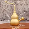 Nueva Pipa de Agua Dragón Ignífuga Creativa de Tamaño Mediano Filtro Portátil Tubería de Metal de Latón con Calabaza de Cobre Tarjeta de Succión