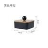 Caja de almacenamiento simple de escritorio a prueba de polvo estilo japonés para hisopos de algodón, caja pequeña para artículos diversos, caja para anillos para el cabello, caja para algodón cosmético, caja de almacenamiento para palillos de dientes
