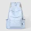 Mochila de Duas Alças Estilo Coreano com Estrelas para Meninas, Grande Capacidade, Alunos do Ensino Fundamental II, Mochila Escolar Leve, Alunos do Ensino Fundamental I, Mochila de Viagem Durável