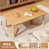 Mesa de Centro Pequeno Apartamento Sala de Estar Casa Estilo Escandinavo Perna de Madeira Maciça Mesa de Tronco 2025 Nova Casa de Aluguel Mesa de Chá Simples