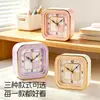 Reloj Despertador Cuadrado Simple Despertador Especial Estudiante Para Despertar Funciona con Batería Estudiante Universitario Reloj Pequeño Simple Mini