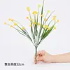 Fruta de Amante Artificial de 5 Pétalas Eucalipto Grama da Primavera Chá Violeta Camélia Glória da Manhã Lavanda Plástico Flor Falsa Flor Decorativa
