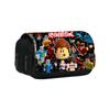 Estojo de lápis de dupla camada para impressão de periféricos Roblox, bolsa de papelaria de grande capacidade para estudantes do ensino fundamental e médio, cabelo de 1ª geração