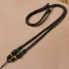 Colar Cordão Trançado à Mão Ágata Pingente de Jade Corda para Pendurar Cordão de Pescoço Pingente de Jade Cordão de Pingente de Jade de Alta Qualidade para Homens e Mulheres