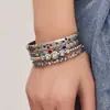 Pulsera con Hebilla de Panal de Zirconia de Colores Acero Inoxidable Dorado Lujo Ligero Exquisito Temperamento Moda Diseño de Nicho Joyería para Mujer