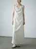 Vestido de tirantes de lunares estilo japonés Kaneko para mujer, nuevo vestido largo holgado adelgazante, vestido tipo tank sin mangas simple y elegante