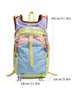 Mochila Vintage de Bloques de Colores, Mochila Ligera de Nailon para Senderismo al Aire Libre, Mochila Casual Unisex para Viajes, Camping y Uso Diario