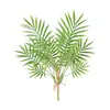 Plantas verdes artificiales, bambú y hojas de palma para decoración del hogar, decoración de interiores, arreglos florales y accesorios de jardinería, hojas artificiales de palma areca