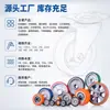 Roda de PVC laranja de médio porte 3 polegadas 4 polegadas 5 polegadas roda universal para carrinhos e equipamentos de maquinaria com freio rodízios fábrica atacado