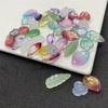 100 pétalos de vidrio checo mixtos aleatorios hojas bolsa de la suerte juntos una bolsa para principiantes cuentas de vidrio accesorios para joyería diy