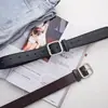 Cinturón Cuadrado de Cuero para Mujer en Stock Cinturón de Aleación para Mujer Cinturón para Jeans Moda para Mujer Decoración Versátil para la Cintura para Mujer