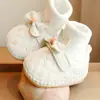 Sapatos de Bebê com Forro de Veludo, Sola Grossa e Macia, Antiderrapante, Sapatos Amigáveis para Iniciantes para Bebês Meninas de 0 a 1 Ano, Sapatos para Crianças Pequenas para Pequenas Princesas