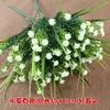 Flor Seca Única Flor de Seda Flor Artificial Buquê Decoração de Plástico Enfeites para Sala de Estar Arranjo de Flores Flor para Performance de Dança de Cerca