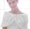 Chal de Pelo Otoño e Invierno 2016 Blanco Nuevo Grueso Largo Abrigo Chal Cálido Vestido de Novia