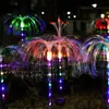 Luminária de Medusa Solar Colorida que Muda de Cor para Jardim de Villa Pátio Luminária de Chão Exterior Impermeável Paisagem Popular Luminária Decorativa